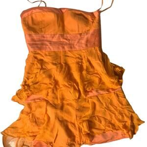 B G B G Women’s Orange Dress Size 10